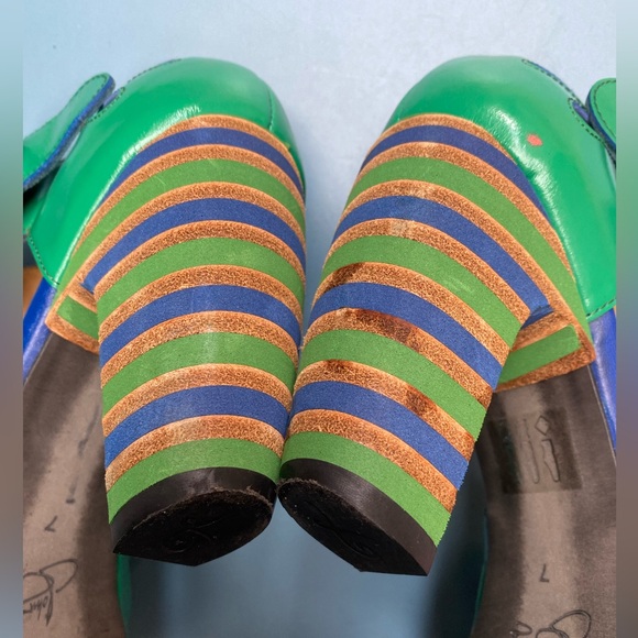 John Fluevog Views Maier Green Heels - US 7 - Picture 6 of 13